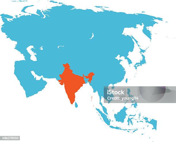 India Map Stock Illustration - Download Image Now - 2015, Abstract, Asia