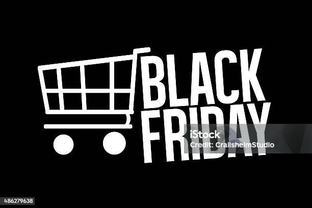 Black Friday Sale Bold Font Stock Illustration - Download Image Now - 2015, Black Friday - Shopping Event, Celebration