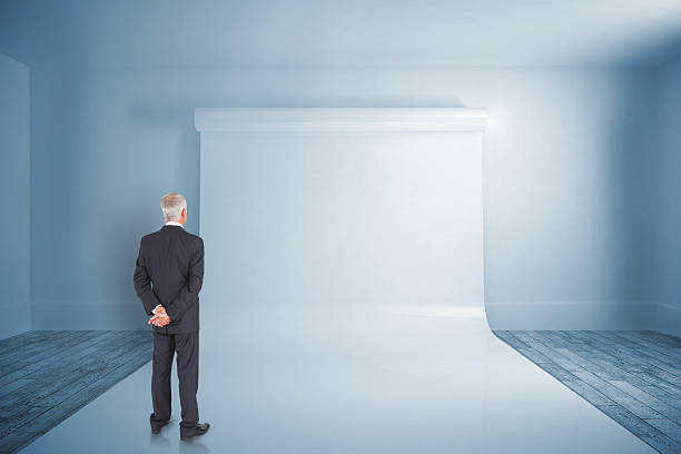 istock Composite image of mature businessman posing 486283756