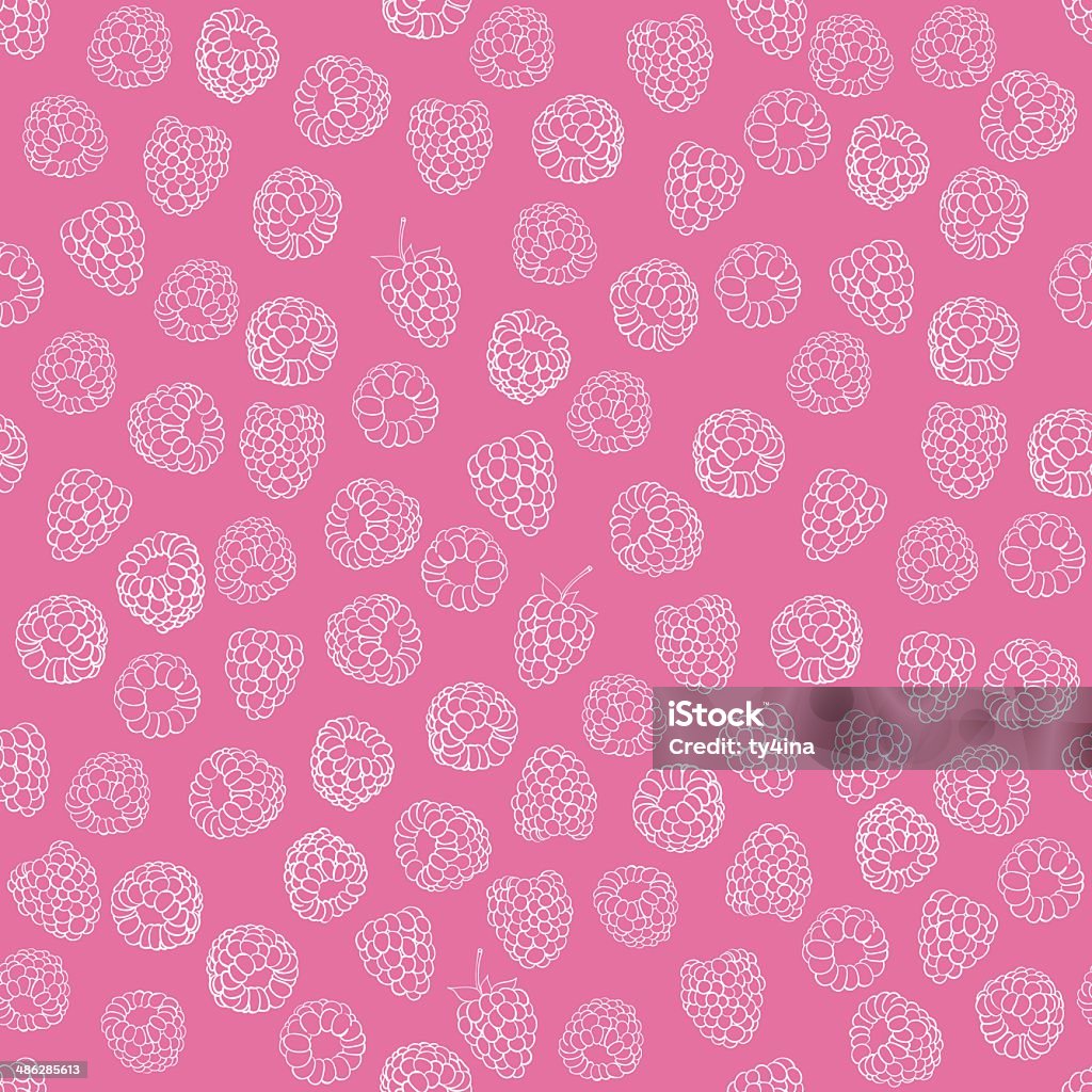 seamless pattern of delicious ripe raspberries Abstract stock vector