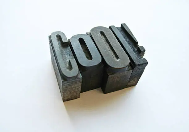 Typography letters forming a cool word