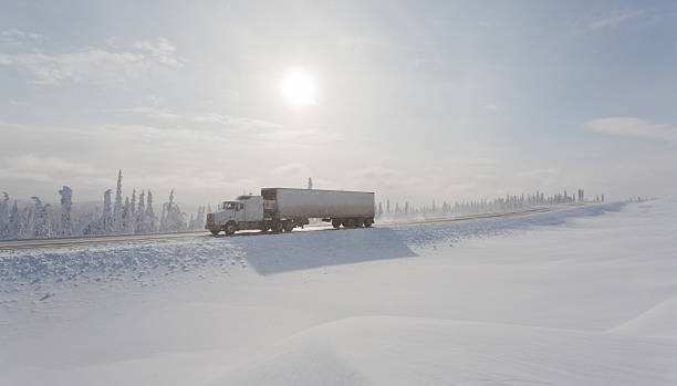 istock Trucking in the Remote Winter Wilderness 486287263
