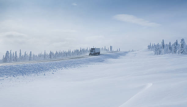 istock Trucking in the Remote Winter Wilderness 486287307
