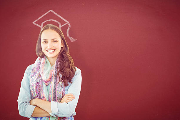 istock Composite image of casual woman 486287352