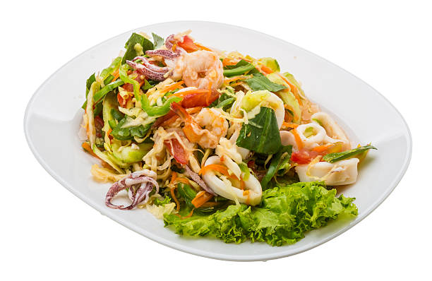 istock Asian seafood salad 486288219