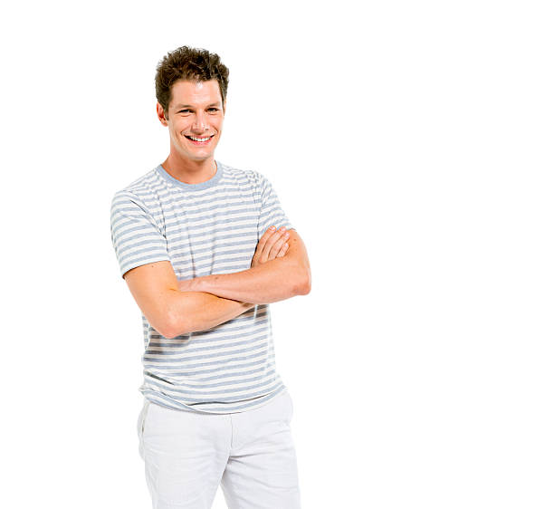 istock Young Confident Man with Arms Crossed Standing Looking at Camera 486288341