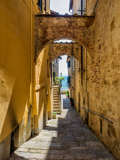 istock Small streets in Montepulciano Tuscany 486289762