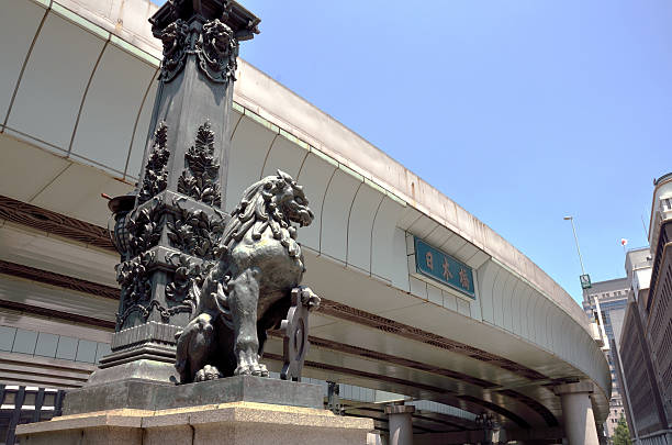 istock Lion sculpture of Nihonbashi 486290446