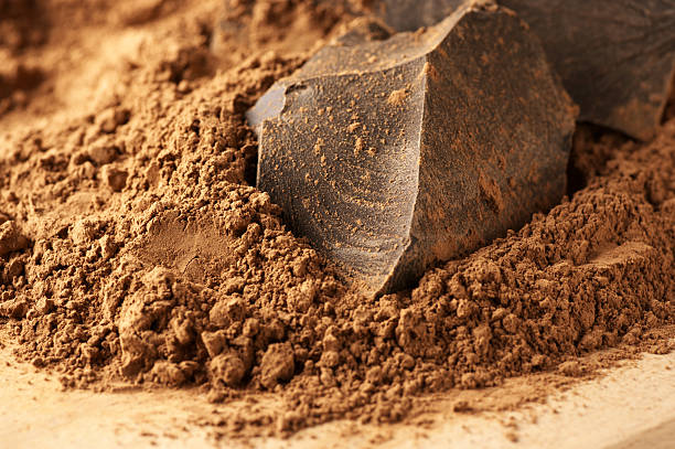 istock Cocoa mass and cocoa powder 486292955
