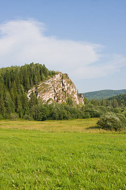 istock beautiful rock on a background blue sky 486292997