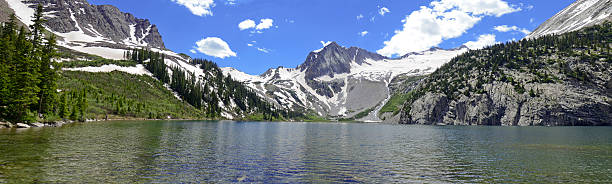 panorama de hagerman peak et la montagne de snowmass et des rockies du colorado - rocky mountains panoramic colorado mountain photos et images de collection