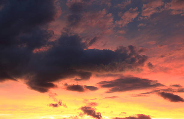 istock coming rain clouds in the afterglow sky 486294668