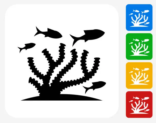 Vector illustration of Marine Animals Icon Flat Graphic Design