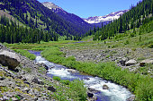 Alpine landscape, Elk Range, Rocky Mountains in Colorado