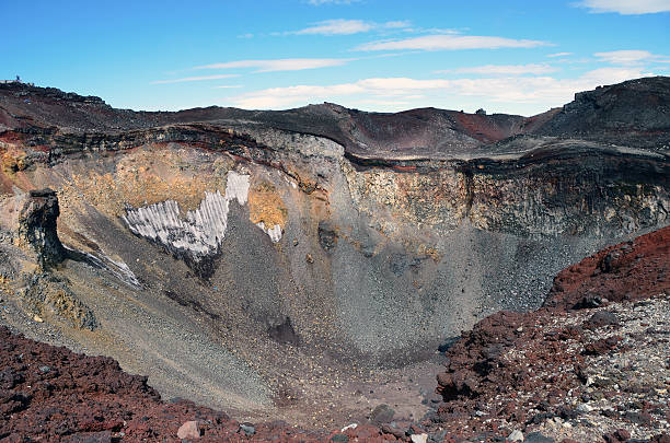 istock crater of Mt. Fuji 486296858