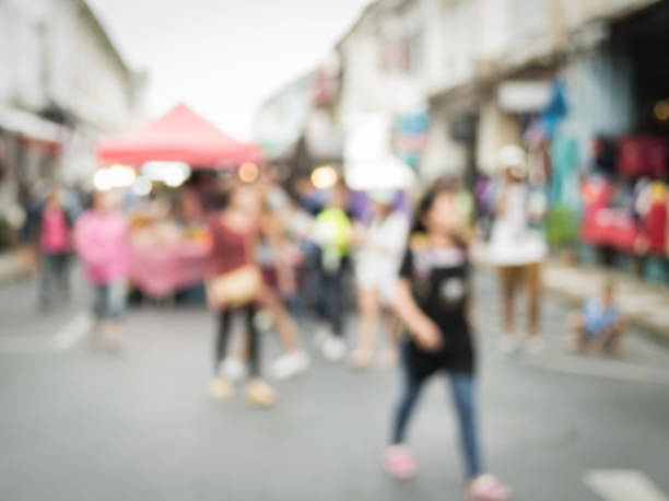 istock Blurred people walking on the street 486302720