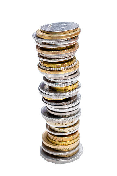 istock stack of different  coins in close up isolated photo 486308491