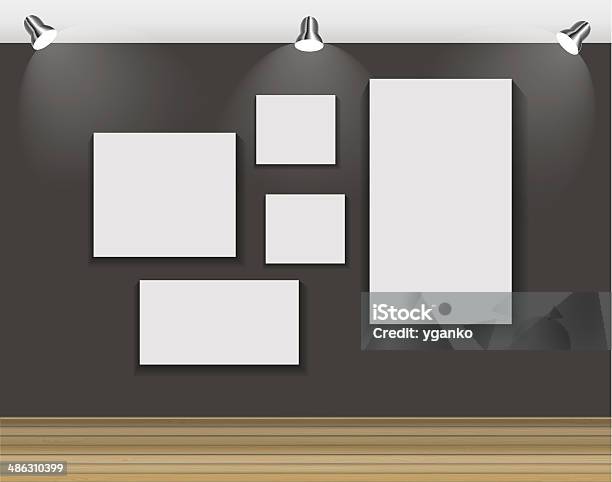 Frame On Wall For Your Text And Images Vector Illustration Stock Illustration - Download Image Now