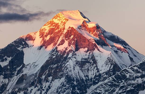 istock Evening panoramic view of mount Dhaulagiri - Nepal 486311184
