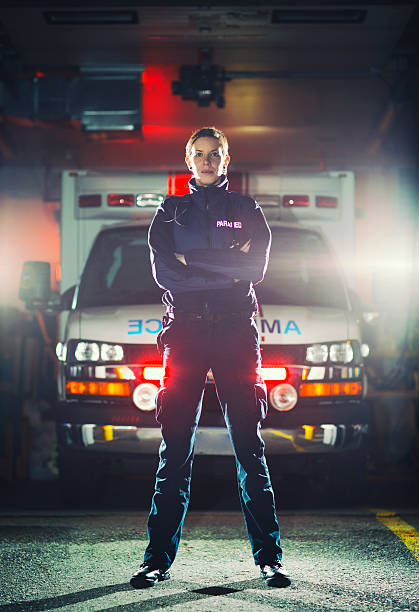 Female EMT stock photo