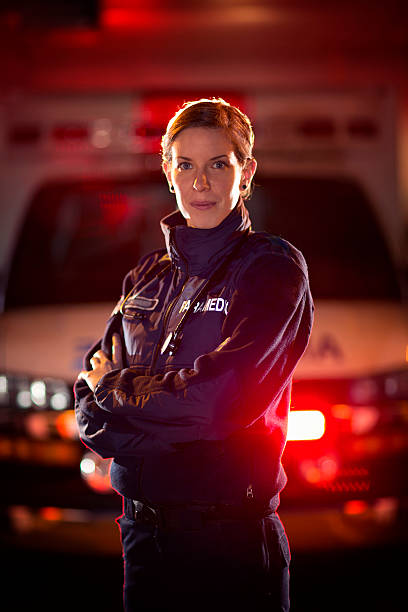 Female Paramedic stock photo