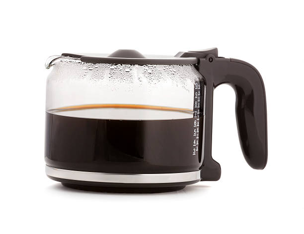 Glass Coffee Carafe isolated white background