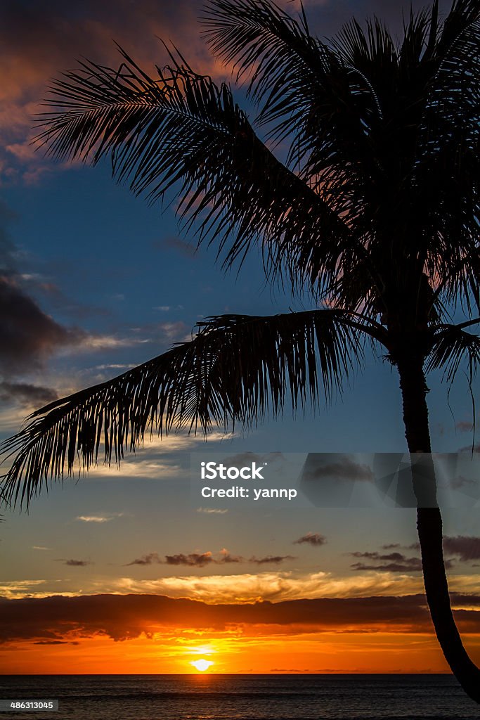 Puesta de sol en el Pacífico - Foto de stock de Agua libre de derechos