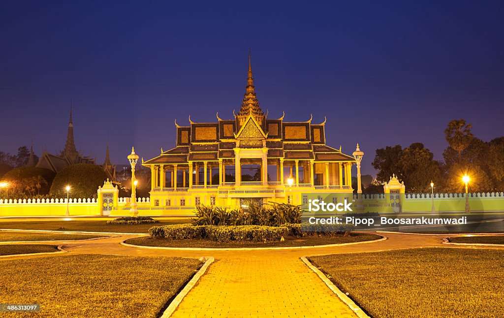 Palacio real y pagoda de plata, Phnom Penh, Camboya. - Foto de stock de Palacio Real - Phnom Penh libre de derechos