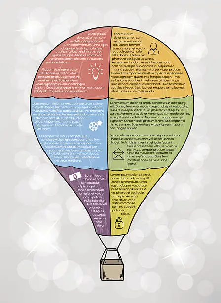 Vector illustration of infographic vector balloon