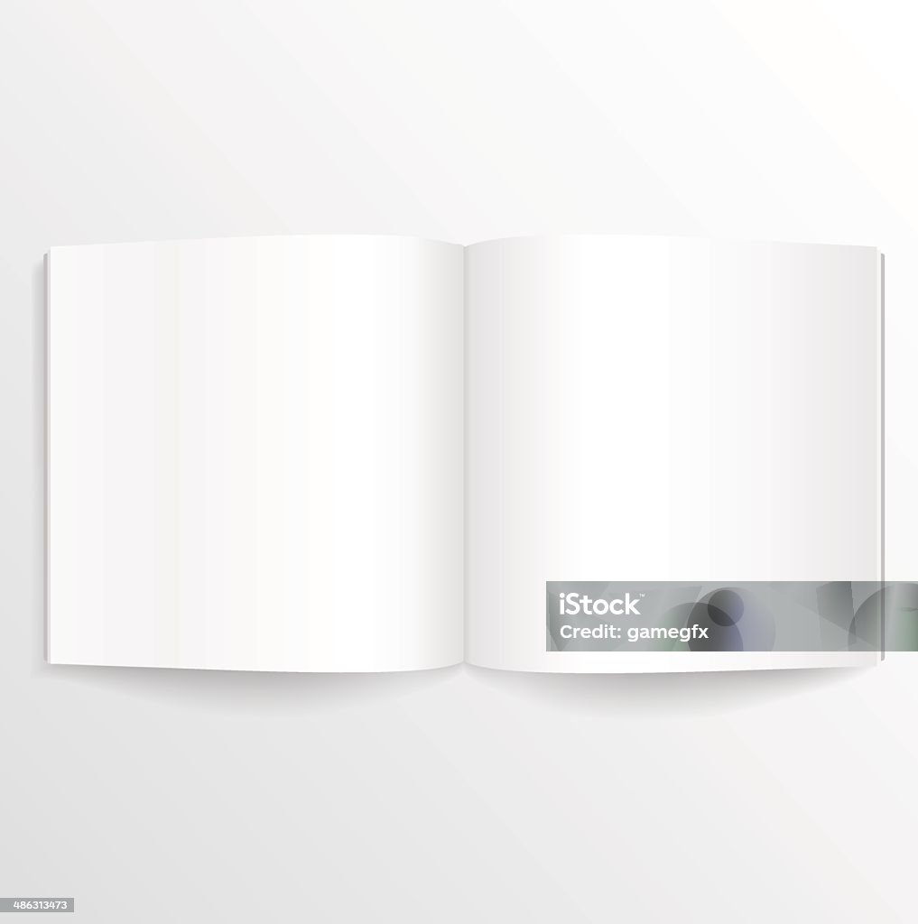 Blanco cubierta de álbum - arte vectorial de Blanco - Color libre de derechos