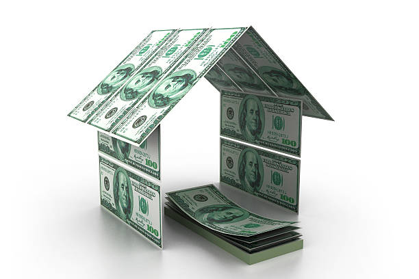 istock Dollar house on isolated background 486313723