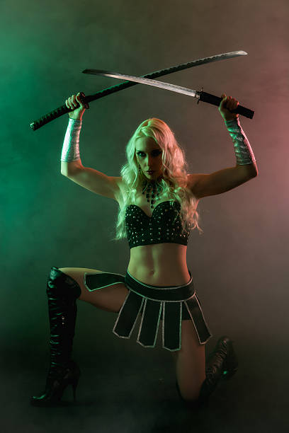 istock Woman and sword 486314133