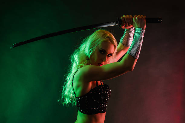 istock Woman and sword 486314137