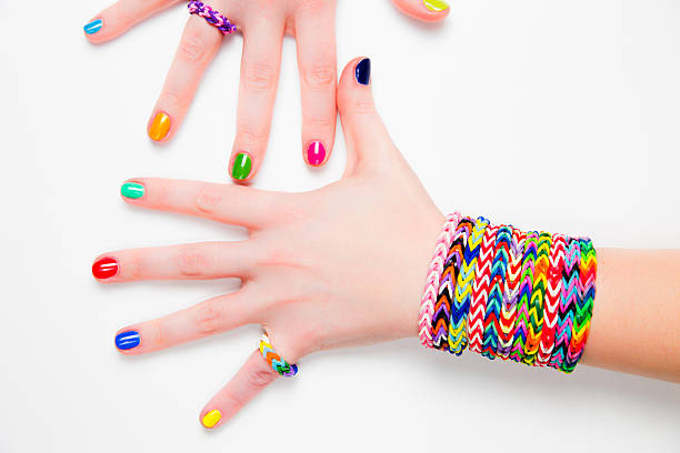istock Loom bracelets. Young fashion concept 486315391