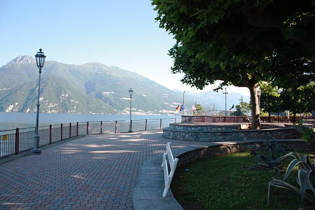 istock Varenna Park on the Lake Como under blue sky, Italy 486318886