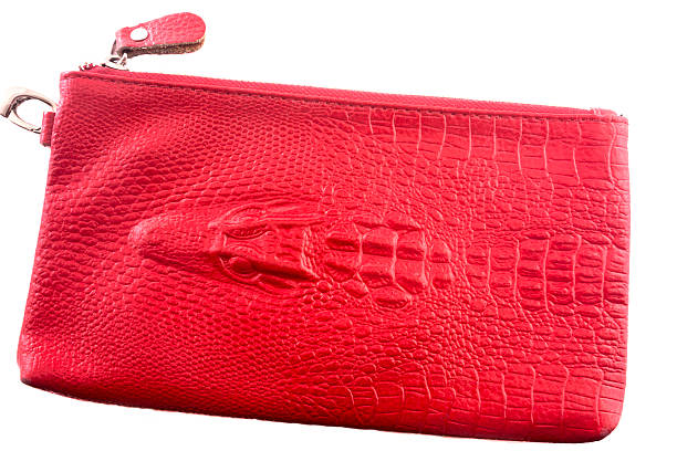istock Bag from crocodile leather with alligator head 486319108