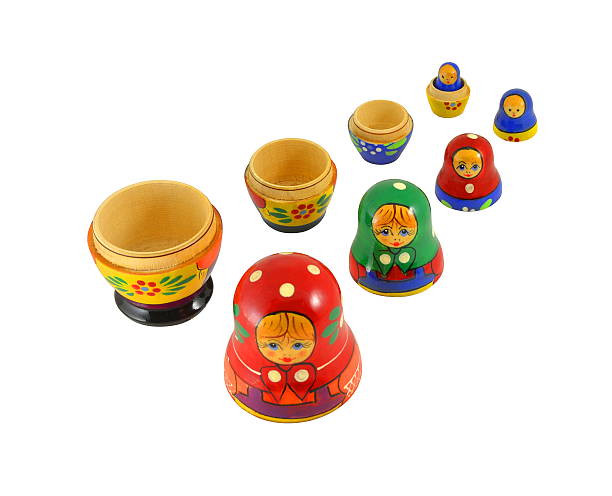 istock Russian matryoshka doll toy 486320156