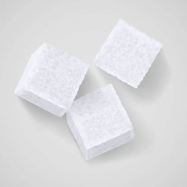 Vector illustration of Lump sugar