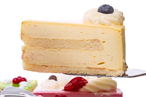 istock Piece of cake souffle with blueberries 486325014