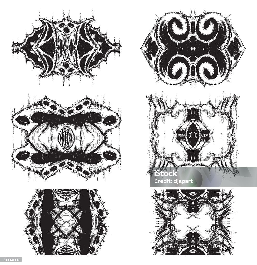 Caneta ornament set de desenho - Vetor de Caneta e Nanquim royalty-free