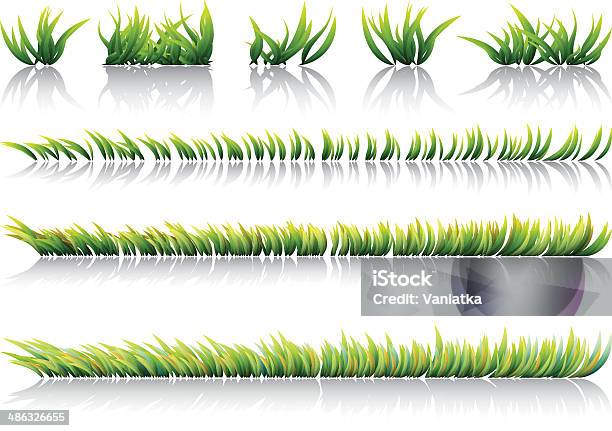 Grass Stock Illustration - Download Image Now - Agricultural Field, Grass, Green Color