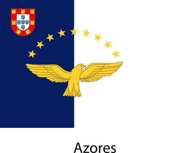 ilustrações de stock, clip art, desenhos animados e ícones de bandeira - azores