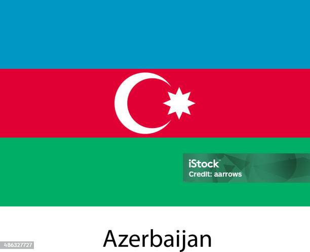 Флаг — стоковая векторная графика и другие изображения на тему Азербайджан - Азербайджан, Без людей, Белый