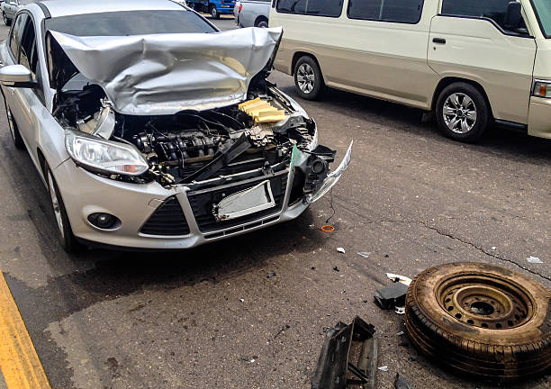 istock Details of Car in an Accident 486328521