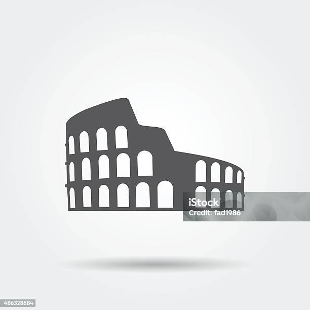 Coliseum Icon Stock Illustration - Download Image Now - Coliseum - Rome, Rome - Italy, Icon Symbol