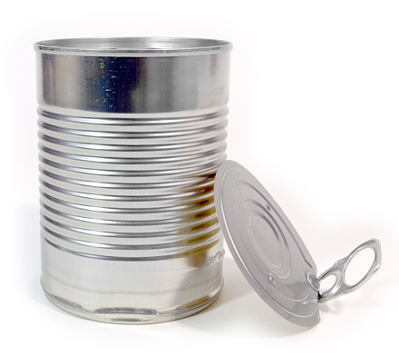 Empty Can with Pull Top Lid