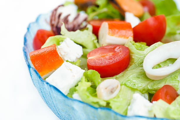 Salad with seafood