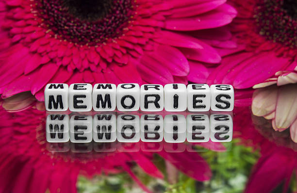 istock Memories text message with small red flowers 486329931
