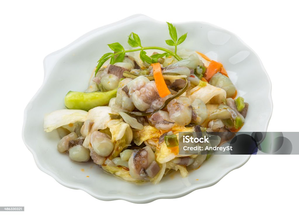 Raw octopus salad Raw octopus salad - japan tradition food Appetizer Stock Photo