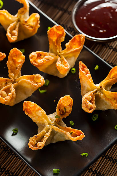 istock Asian Crab Rangoons with Sweet and Sour Sauce 486330565